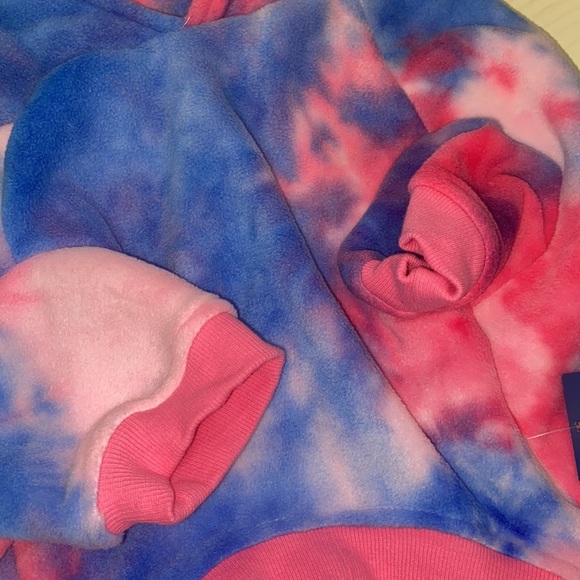 Old Navy Pink and Blue Dog Hoodie - Picture 8 of 9